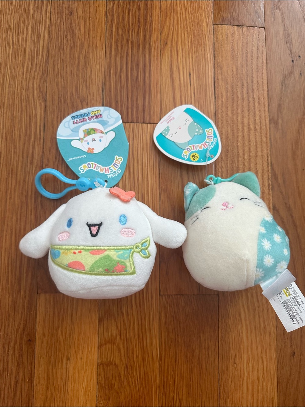 Squishmallows Mini Plush Keychains (2) NWT